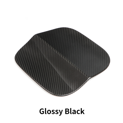 Carbon fiber fuel filler tank door cover installed on 11th Gen Honda Civic Type R FL5