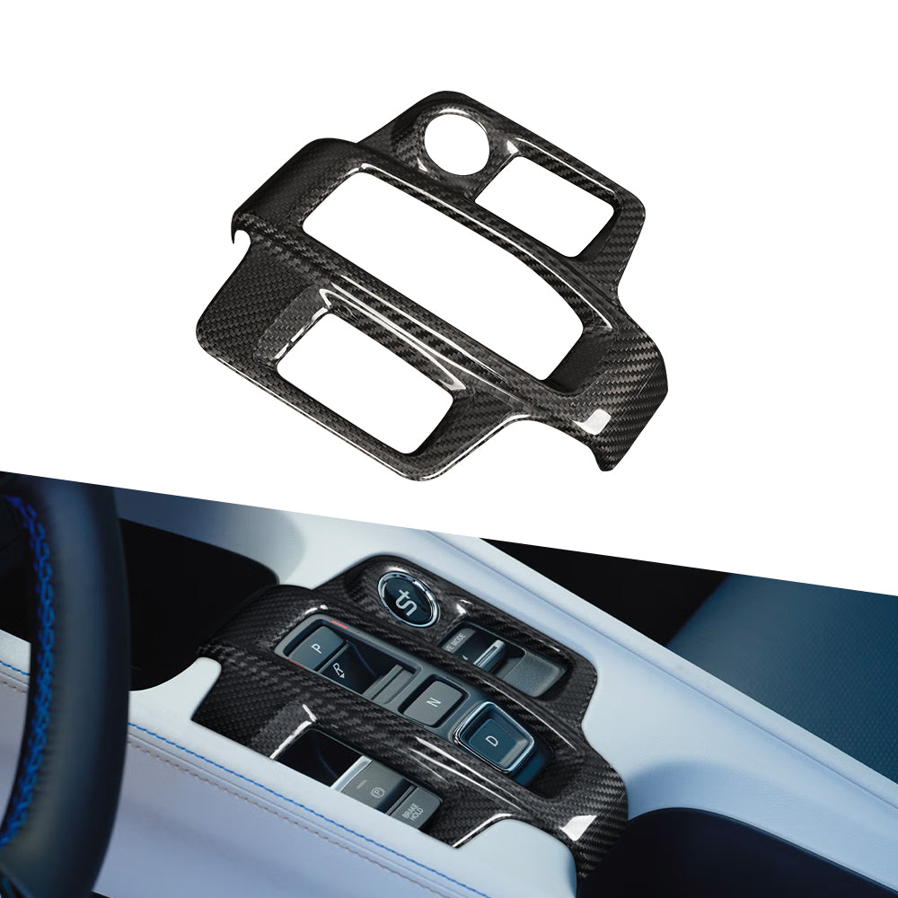 CREATE CARBON Dry Carbon Fiber Gear Shift Panel Cover Trim For Honda Prelude 2026(LHD)