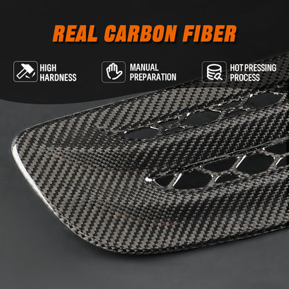 Honda Civic Type R FL5 carbon fiber hood scoop cover close-up