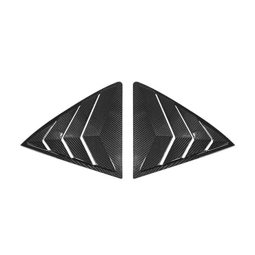 Create Carbon Carbon Fiber C-Pillar Rear Window Trim for 2023-2025 Toyota Corolla GR | GR Carbon Fiber Rear Triangle Louver Panels