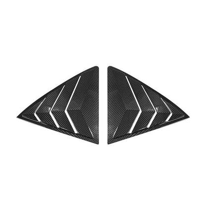 Create Carbon Carbon Fiber C-Pillar Rear Window Trim for 2023-2025 Toyota Corolla GR | GR Carbon Fiber Rear Triangle Louver Panels