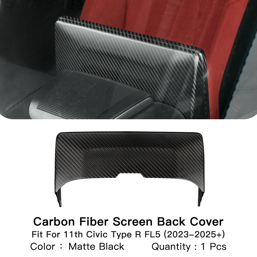 Create Carbon Dry Carbon Fiber Center Screen Back Cover (1PC) for HONDA CIVIC Type R FL5 2023+