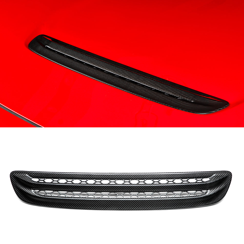 Create Carbon Dry Carbon Fiber Hood Vent Replacement for Honda Civic Type R FL5