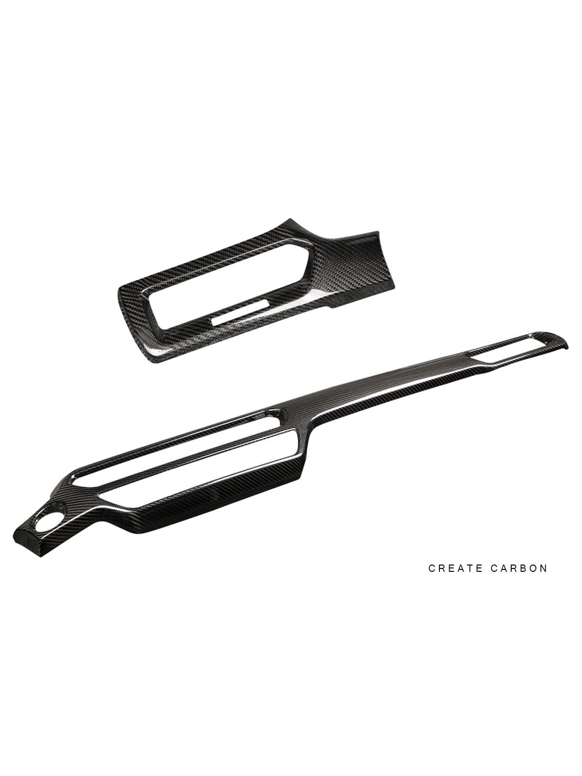 Acura Integra Type S DE5 dry carbon fiber dashboard trim 2-piece set