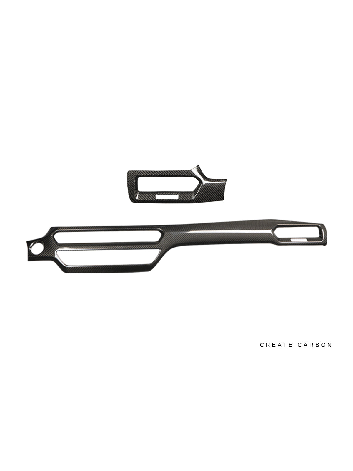 Gloss dry carbon fiber dashboard and air vent trim for Acura Integra Type S