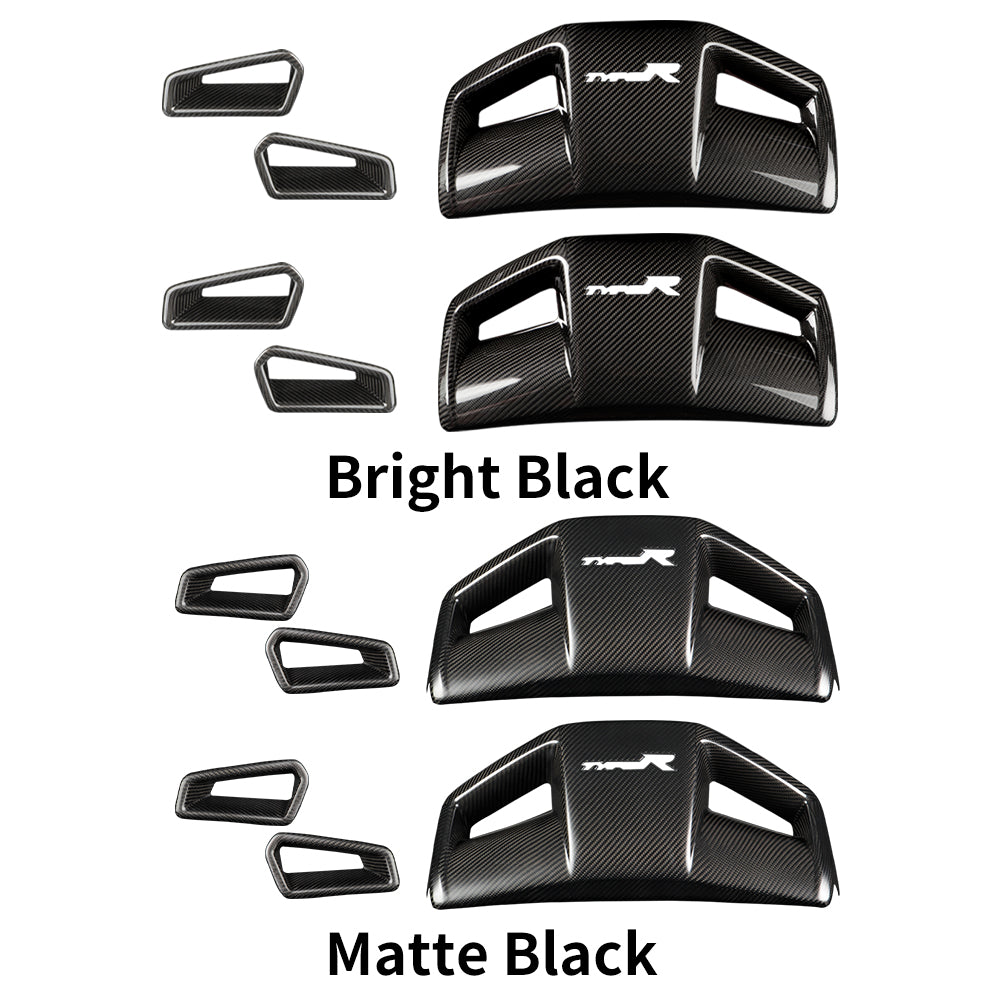 Create Carbon Dry Carbon Fiber Seat Back Trim Covers for Honda Civic 11th Gen & Type R FL5