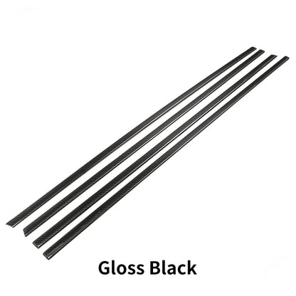 Create Carbon 4pcs Dry Carbon Fiber Window Molding Trim Covers For Tesla Cybertruck 2024+