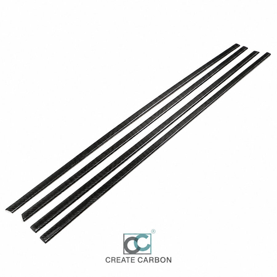 Tesla Cybertruck Window Molding Trim Covers (2024+) | Dry Carbon