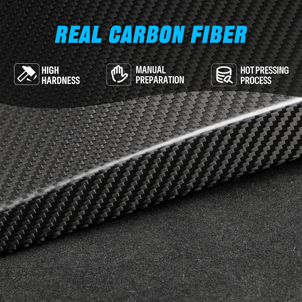 Create Carbon Carbon Fiber Mud Flaps Guards Fit for Tesla Cybertruck (2024 2025 2026) Front Bumper Protection
