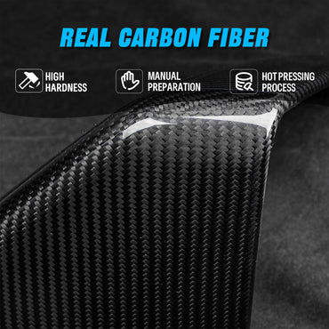 Create Carbon Dry Carbon Fiber Door Side Rearview Mirror Cover Caps for Tesla Cybertruck 2024-2026+