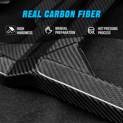 Create Carbon Dry Carbon Fiber Center Console Gear Shift Panel Cover for Tesla Cybertruck 2024-2026+