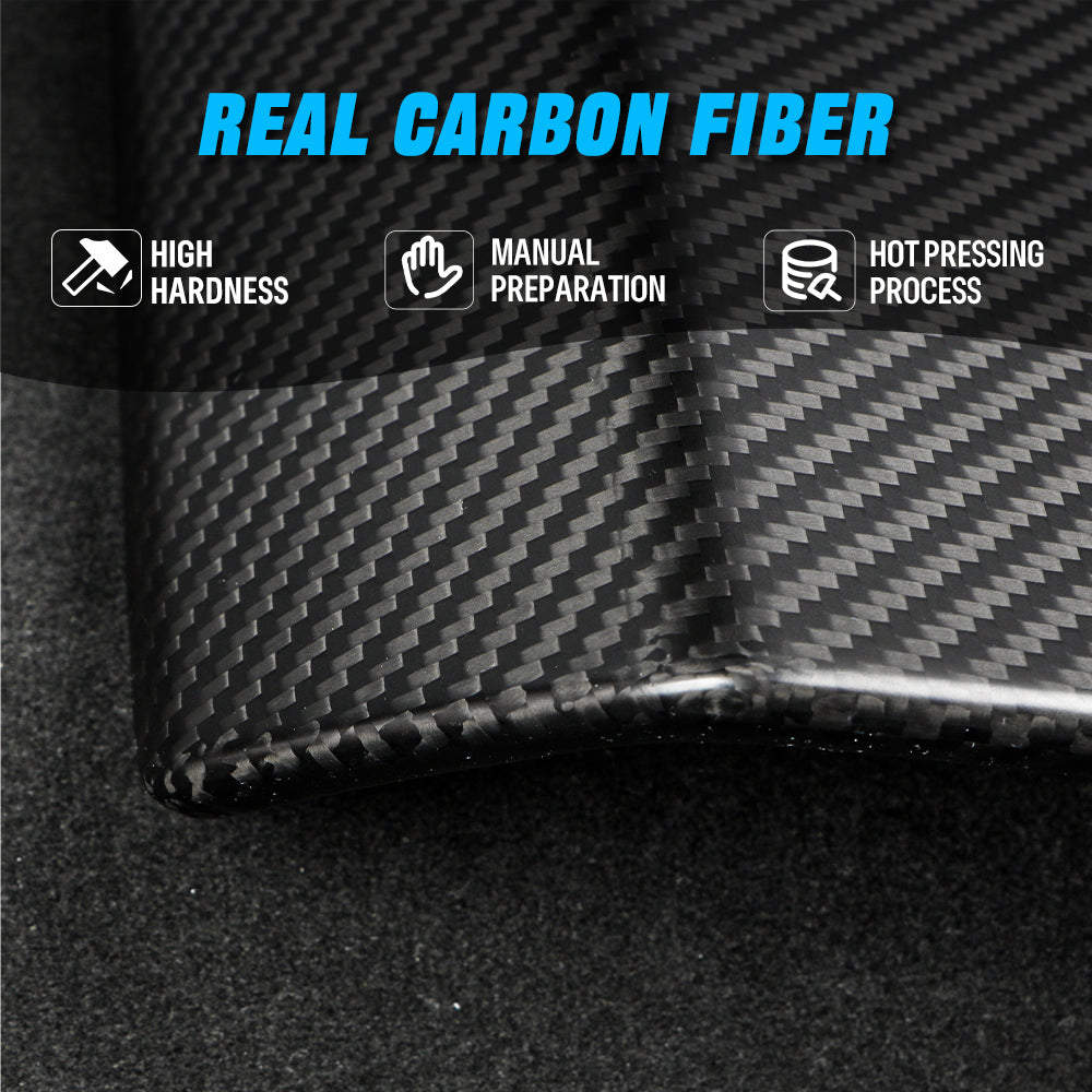 Create Carbon Dry Carbon Fiber Center Console Armrest Box Panel Cover for Tesla Cybertruck 2024-2026+