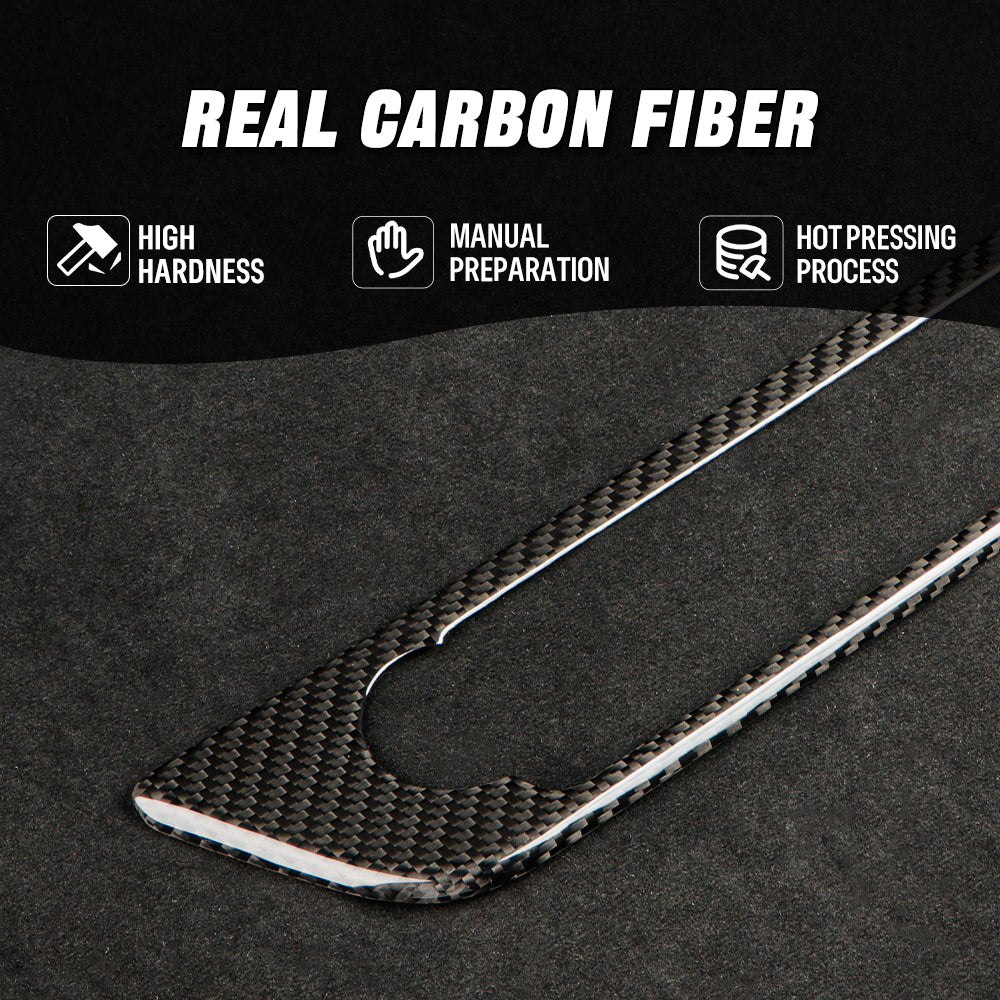 Create Carbon Dry Carbon Fiber A/C Button Panel Trim for Hyundai Elantra N 2024+ (LHD) Interior Climate Control Cover