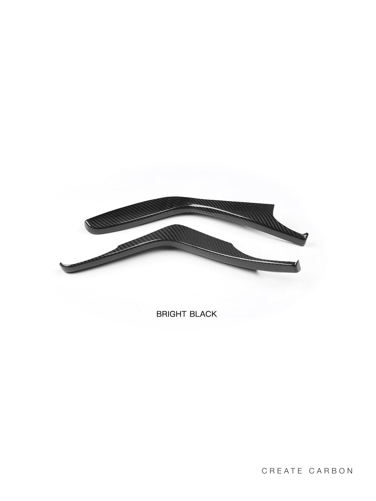 CREATECARBON dry carbon fiber center console side covers for 2017–2021 Honda Civic Type R FK8