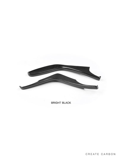 CREATECARBON dry carbon fiber center console side covers for 2017–2021 Honda Civic Type R FK8