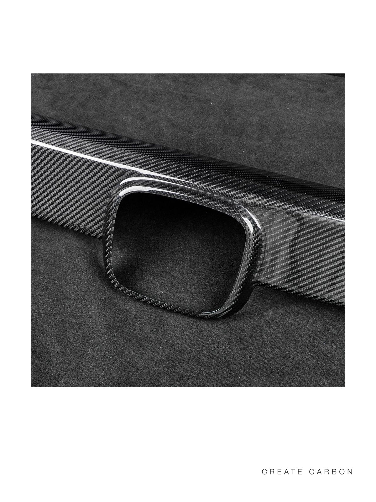 CREATECARBON dry carbon fiber front grille and eyebrow covers for 2017–2021 Honda Civic Type R FK8 – detail view 3
