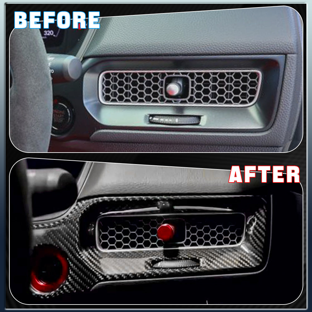 Create Carbon Dry Carbon Fiber Air Vent Frame Trim Kit for Honda Civic 11th Gen & Type R FL5 (RHD Only)