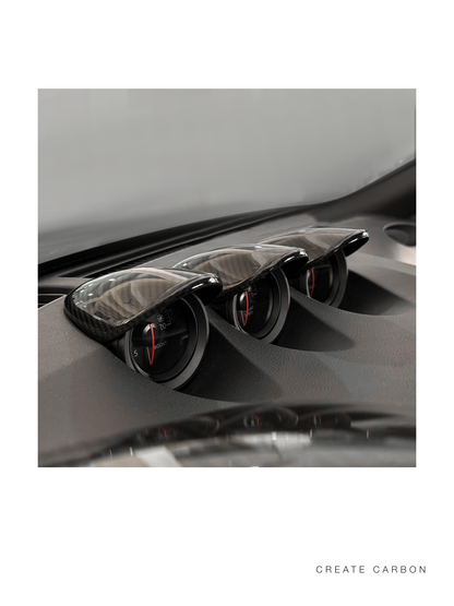 Dry carbon fiber center gauge hood cover for 2023+ Nissan Z RZ34 – image 2