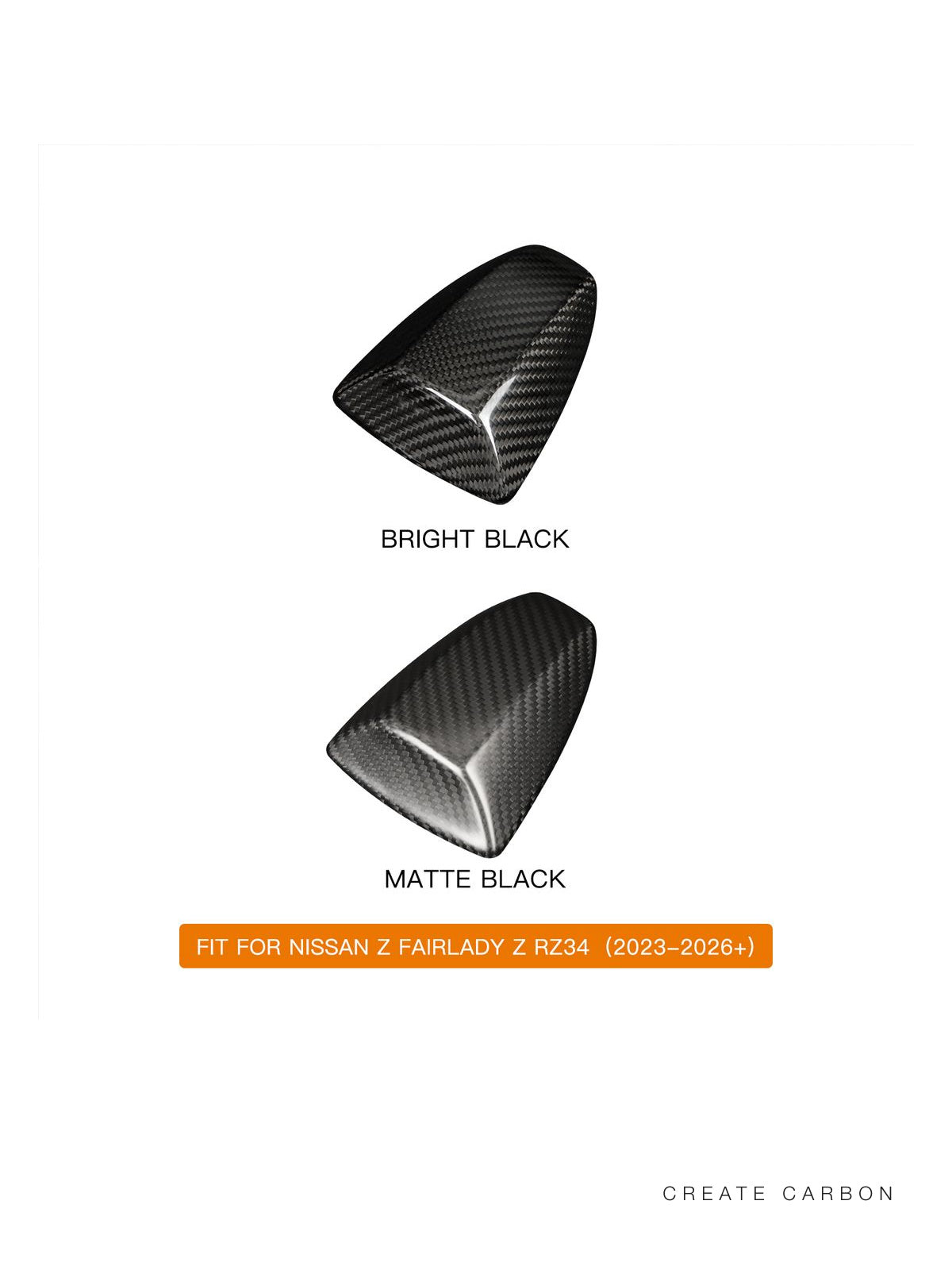 Dry carbon fiber shark fin antenna base cover for 2023+ Nissan Z RZ34 – image 2