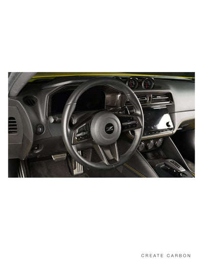 Dry carbon fiber steering wheel trim cover for 2023+ Nissan Z RZ34 – image 3