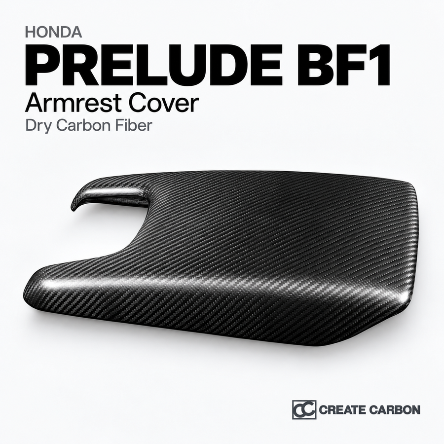 Honda Prelude BF1 Center Console Armrest Cover (2026+) | Dry Carbon