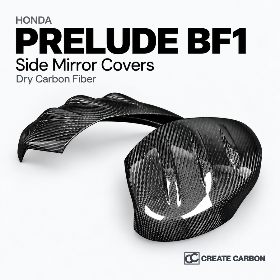 Honda Prelude BF1 Side Mirror Covers (2026+) | Dry Carbon